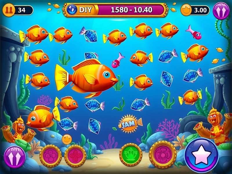 Fishdom गेम का गेमप्ले स्क्रीनशॉट