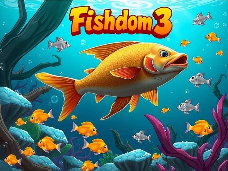 Fishdom 3 गेमप्ले स्क्रीनशॉट हिंदी में दिखाते हुए मछलीघर और पहेली