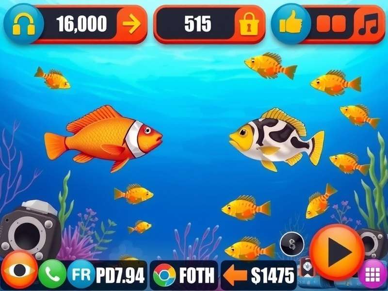 Fishdom Gameplay Screenshot showing colorful fish and puzzle elements