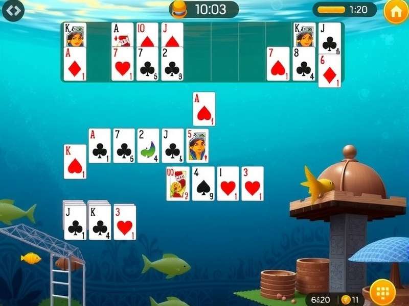 फिशडॉम सॉलिटेयर गेम की स्क्रीनशॉट