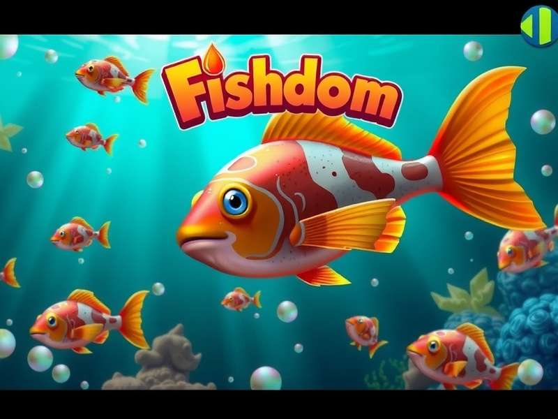 Fishdom Game Mobile Screen with colorful fish and ads