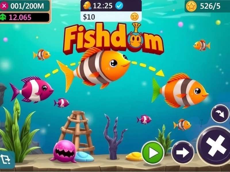 Fishdom Android में असीमित हीरे प्राप्त करने का स्क्रीनशॉट