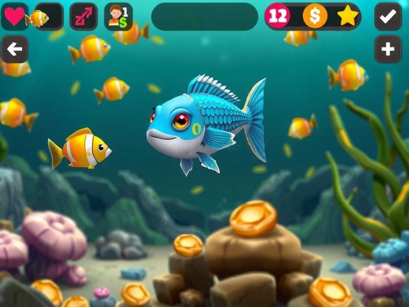 Fishdom Gameplay with coins and diamonds