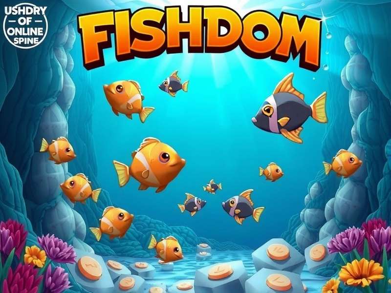 Fishdom gameplay screenshot showing colorful fish and aquarium decor