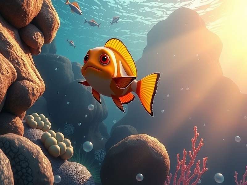 Fishdom H2O Hidden Odyssey gameplay screenshot showing underwater puzzles and aquariums