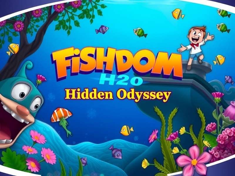 Fishdom H2o Hidden Odyssey gameplay screenshot showing underwater puzzles and colorful fish