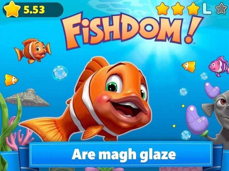 Fishdom Game Underwater Match-3 Puzzle Gameplay on Mobile Screen