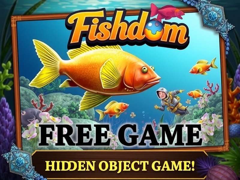 Fishdom hidden object gameplay showing underwater match-3 puzzles and aquarium decoration