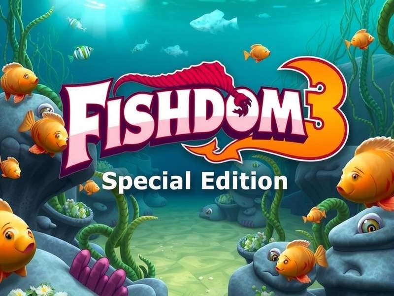 Fishdom 3 Special Edition gameplay screenshot showing vibrant underwater puzzles