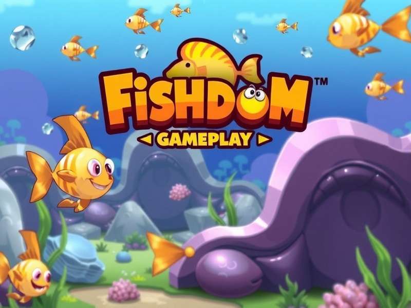 Colorful Fishdom underwater match-3 puzzle gameplay on a mobile screen