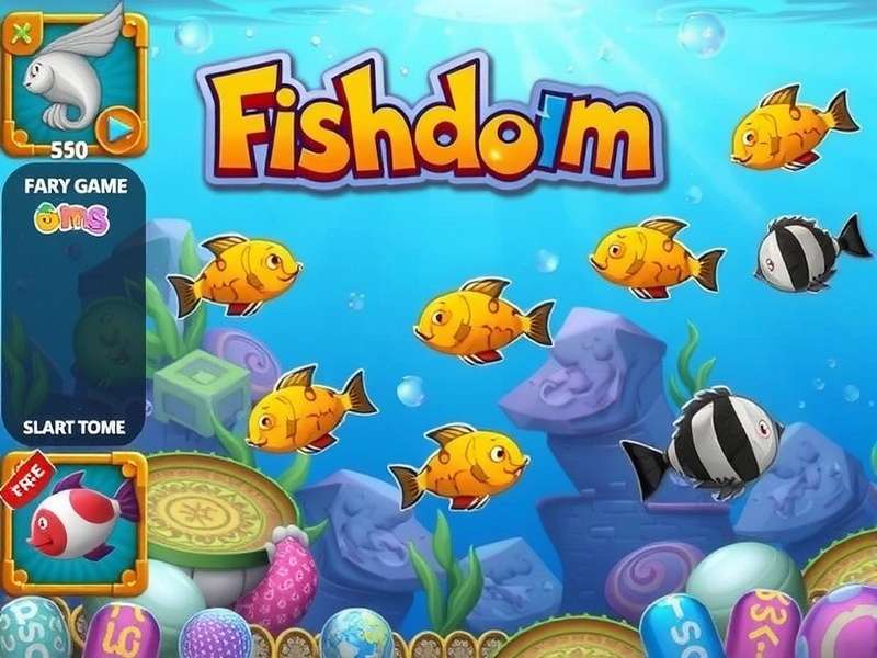 Fishdom game being played in a web browser without download
