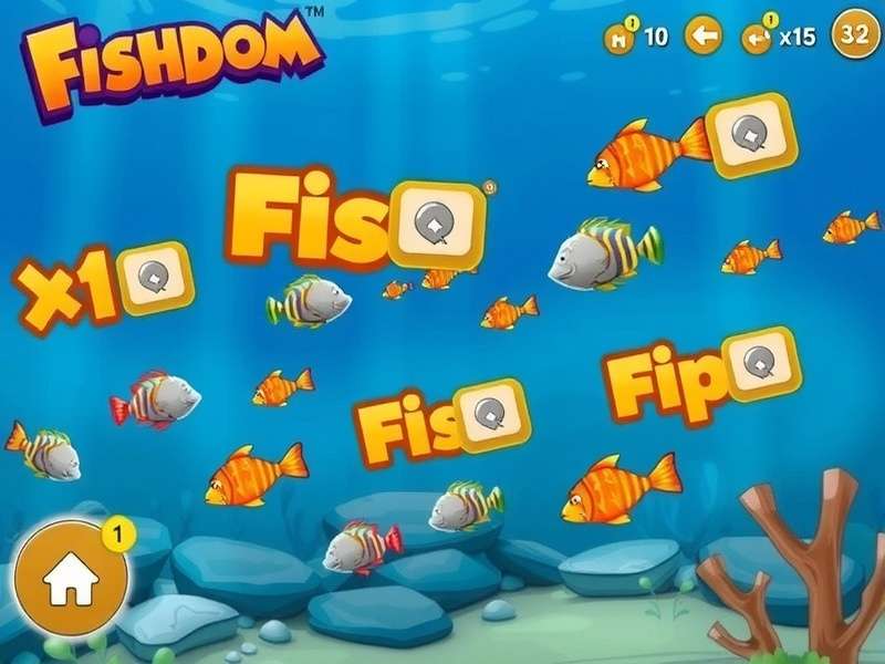 Fishdom gameplay showing colorful fish and puzzles
