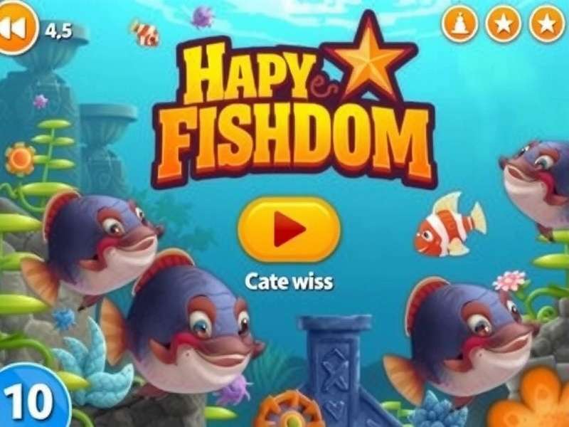 Screenshot of Fishdom's Monsoon Festival event showcasing rainy aquatic decor