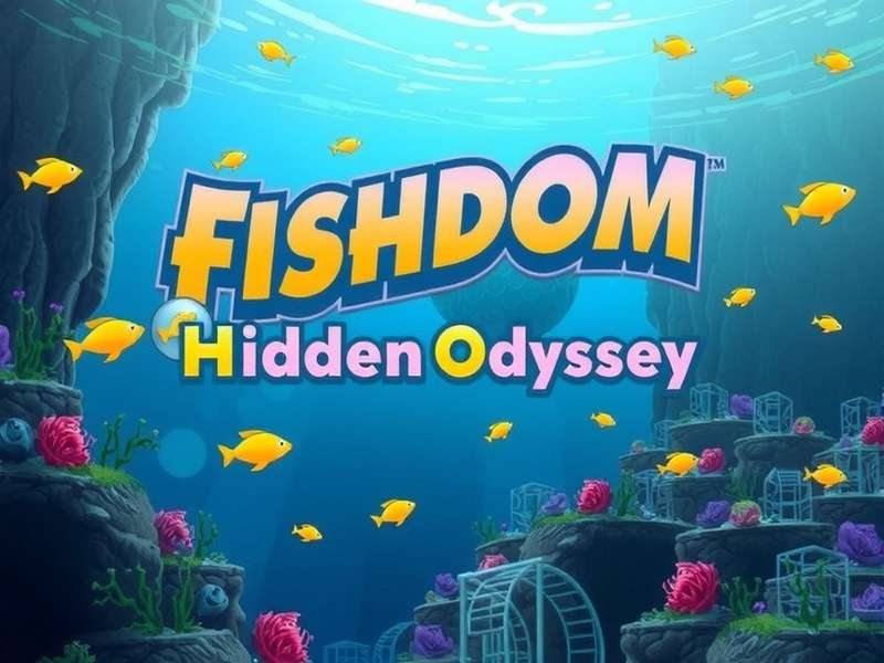 A player wearing headphones, fully immersed in Fishdom H2O: Hidden Odyssey on a tablet, with a smile