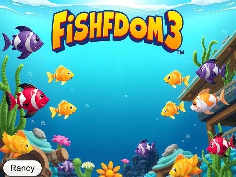 Colorful underwater aquarium scene from Fishdom 3 gameplay