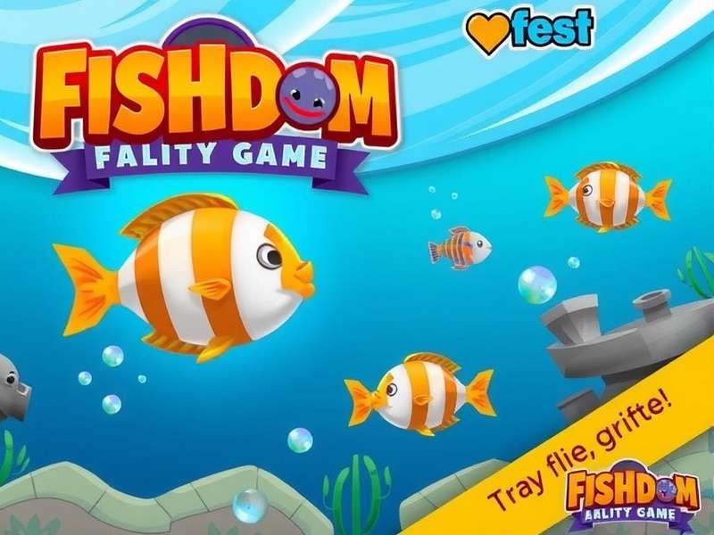 Fishdom gameplay screenshot showing colorful fish and puzzles