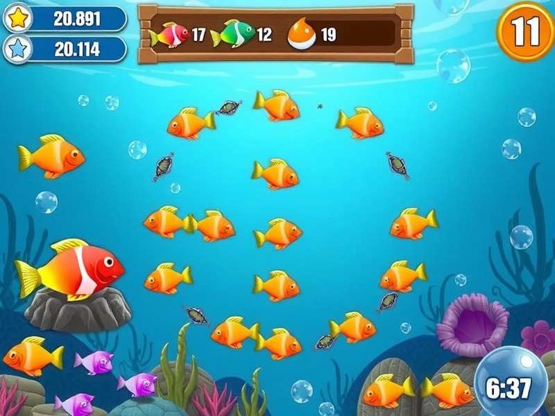 Fishdom gameplay on a mobile device in an Indian setting