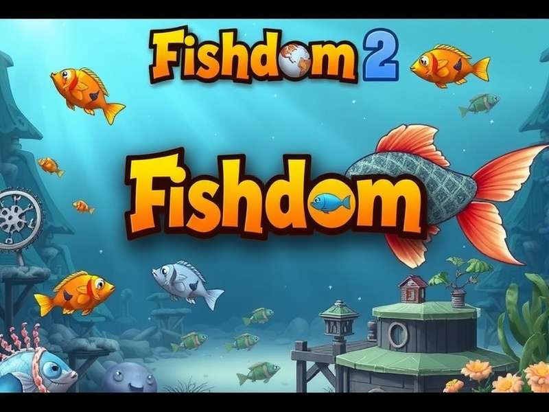 Fishdom PC Gameplay Screenshot showing vibrant underwater puzzle and aquarium