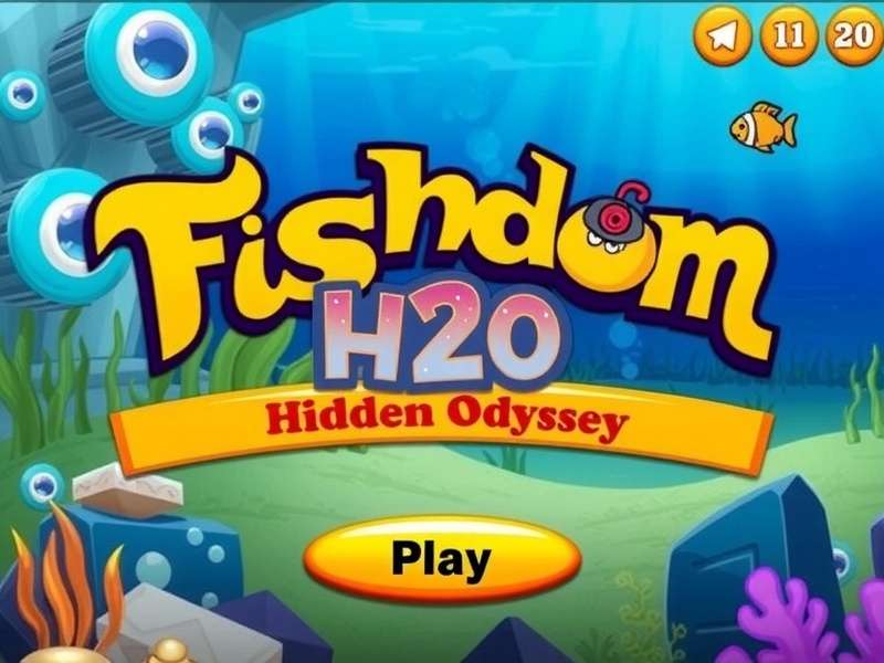 Fishdom H2o Hidden Odyssey gameplay on a Chromebook screen