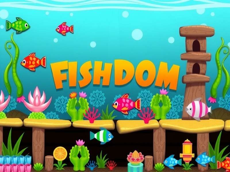 Vibrant underwater aquarium scene from Fishdom 3ds