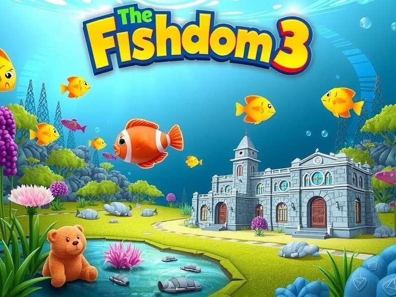 Advanced match-3 combo strategy in Fishdom 3 showing rocket and bomb combination