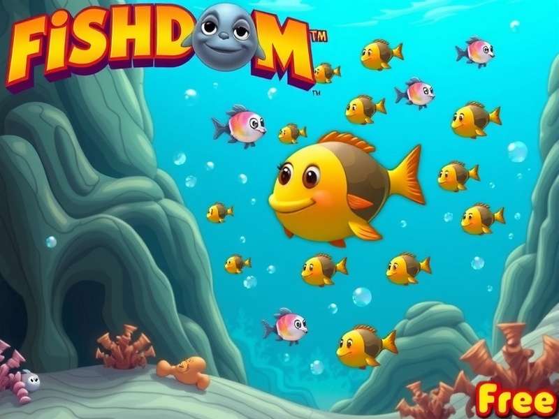 Fishdom 3 underwater gameplay scene with colorful fish and coral reefs
