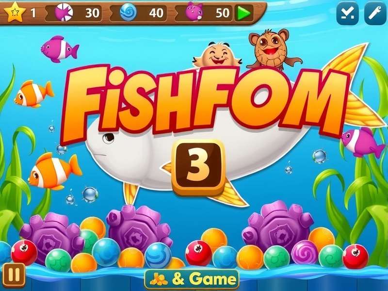 Fishdom 3 Game vibrant underwater scene with colorful fish and aquarium decorations