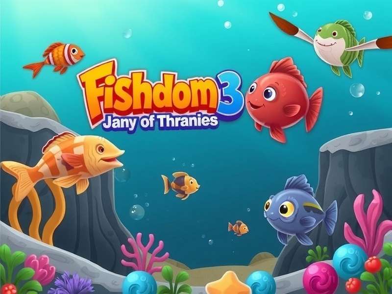 Fishdom 3 Gameplay Screenshot showing underwater puzzle and fish tank