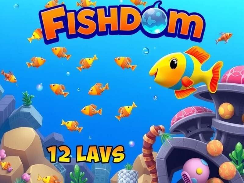 Fishdom Free Online Game Download – Hero banner showing underwater puzzle gameplay