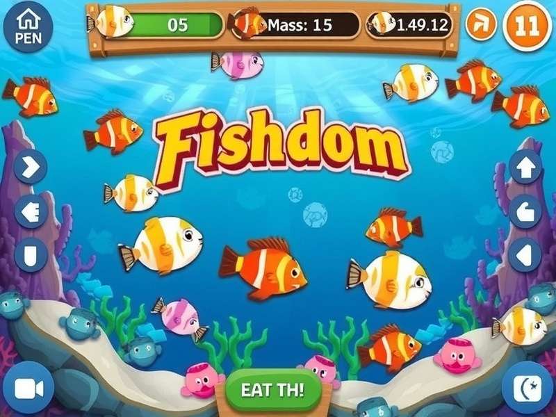 Fishdom game underwater aquarium scene with colourful fish and corals