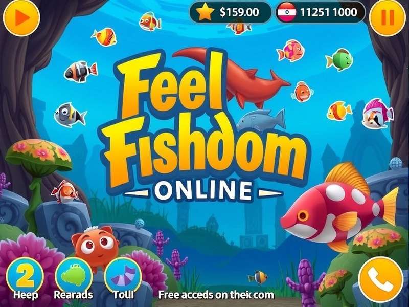 Fishdom Online Gamefools – vibrant aquarium scene with tropical fish and coral reefs
