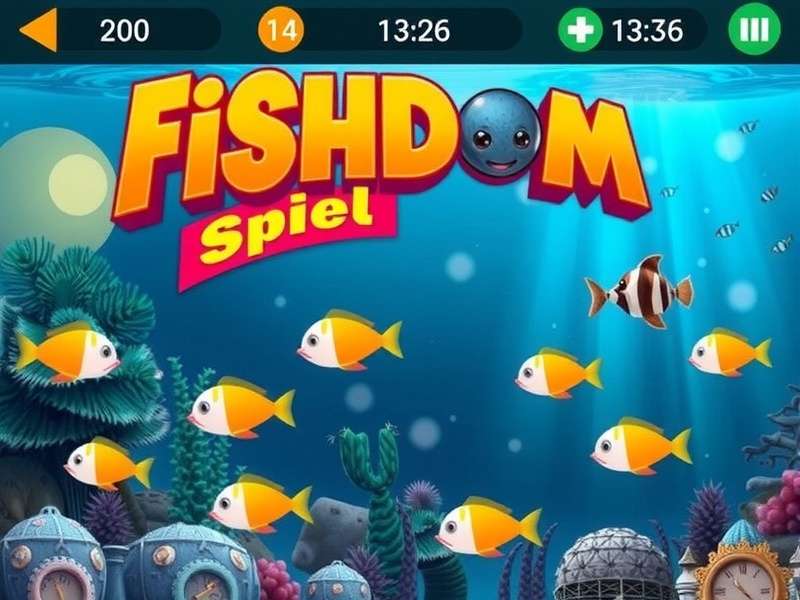 Fishdom Spiel underwater puzzle aquarium scene with colorful fish and corals