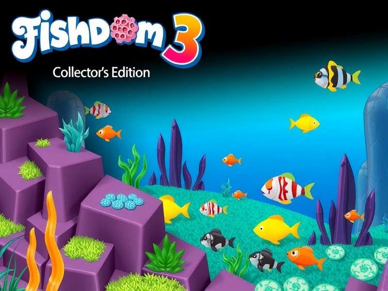 Fishdom 3 Collector's Edition underwater puzzle gameplay with vibrant marine life