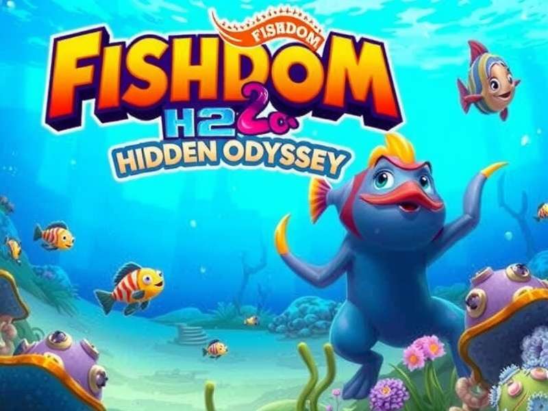 Fishdom H2O Hidden Odyssey underwater scene with vibrant fish and hidden objects