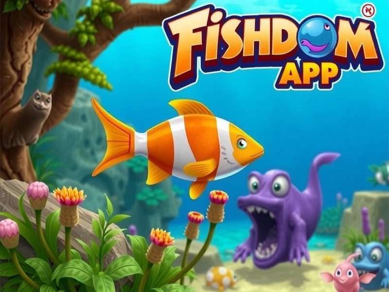 Fishdom app gameplay screenshot – match-3 puzzles and aquarium decoration