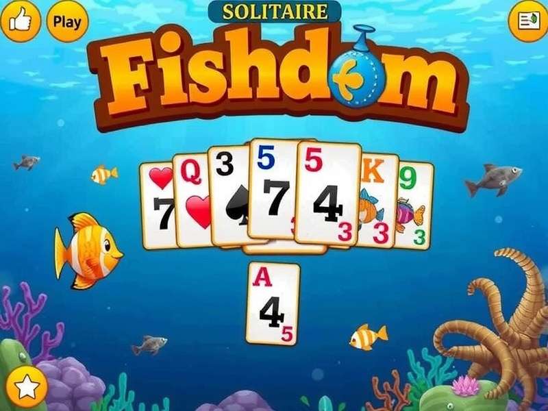 Fishdom Solitaire game screenshot with Indian themed aquarium background